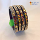 Lac Bangles with Beautiful Rhinestones Design (Pack of 4)