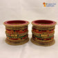 Red Yellow Green Multi Bridal Lakh Bangles Set of 14 | Traditional Rajasthani Bangles | For Women and Girls