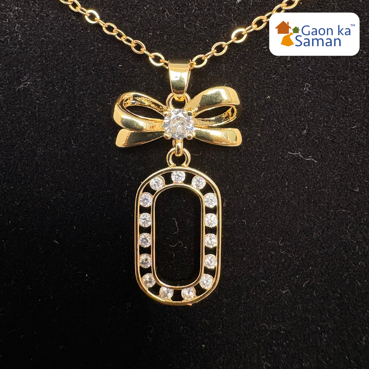 Yellow Gold Diamond Encrusted Paper Link Locket