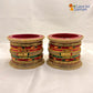 Red Yellow Green Multi Bridal Lakh Bangles Set of 14 | Traditional Rajasthani Bangles | For Women and Girls