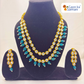2 Line Layered Round Neck Beautiful Kundan Necklace Set
