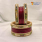 Rajasthani Lac Bangles Set in Latest Design Red Colour