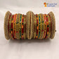 Red Yellow Green Multi Bridal Lakh Bangles Set of 14 | Traditional Rajasthani Bangles | For Women and Girls