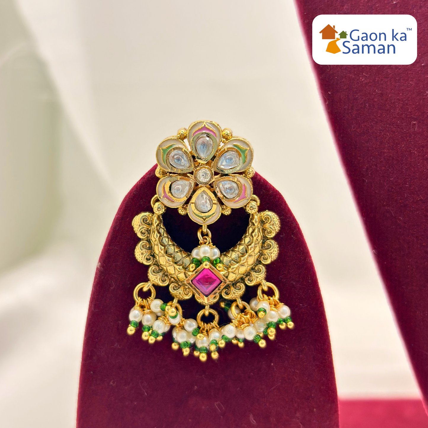 Bridal Choker Traditional Kundan Necklace Sets For Wedding