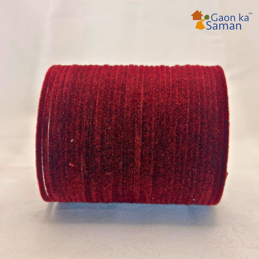 Rajasthani Bangles in Beautiful Velvet Plain Design For Women and Girls (Pack of 36)