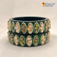 Rajasthani Traditional Lac Kada Bangles For Women & Girl With Latest Kundan Design