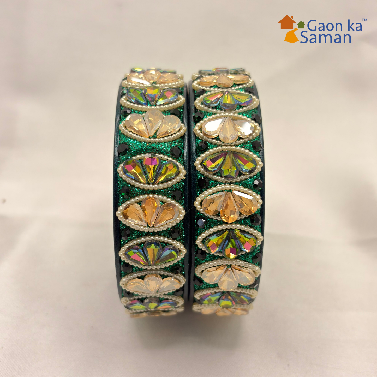 Rajasthani Traditional Lac Kada Bangles For Women & Girl With Latest Kundan Design