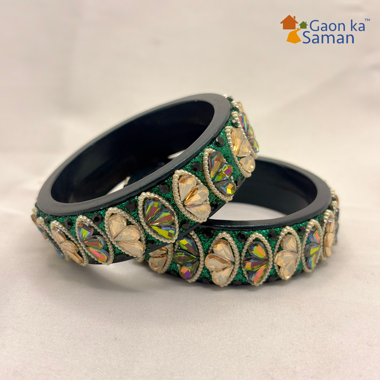 Rajasthani Traditional Lac Kada Bangles For Women & Girl With Latest Kundan Design