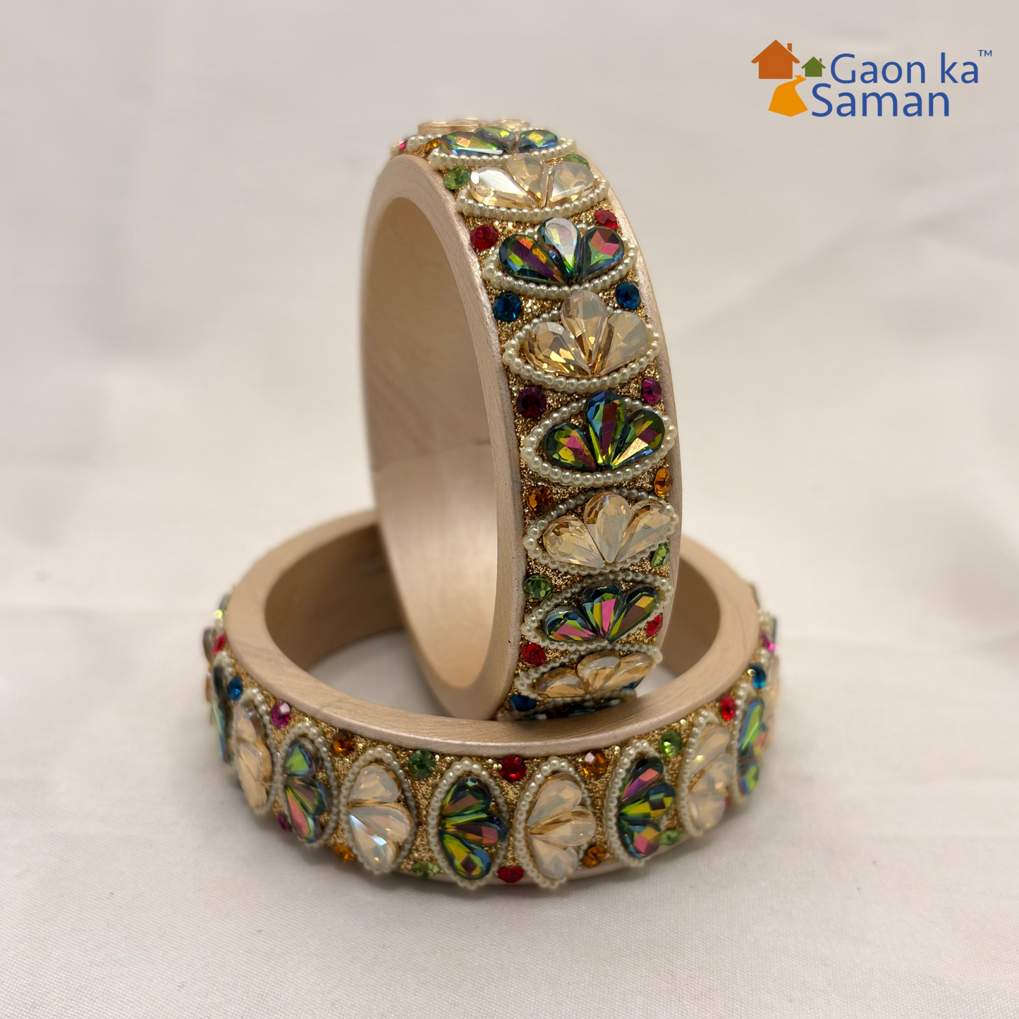 Rajasthani Traditional Multi Colour Lac Kada Bangles For Women & Girl With Latest Kundan Design