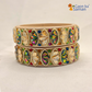 Rajasthani Traditional Multi Colour Lac Kada Bangles For Women & Girl With Latest Kundan Design