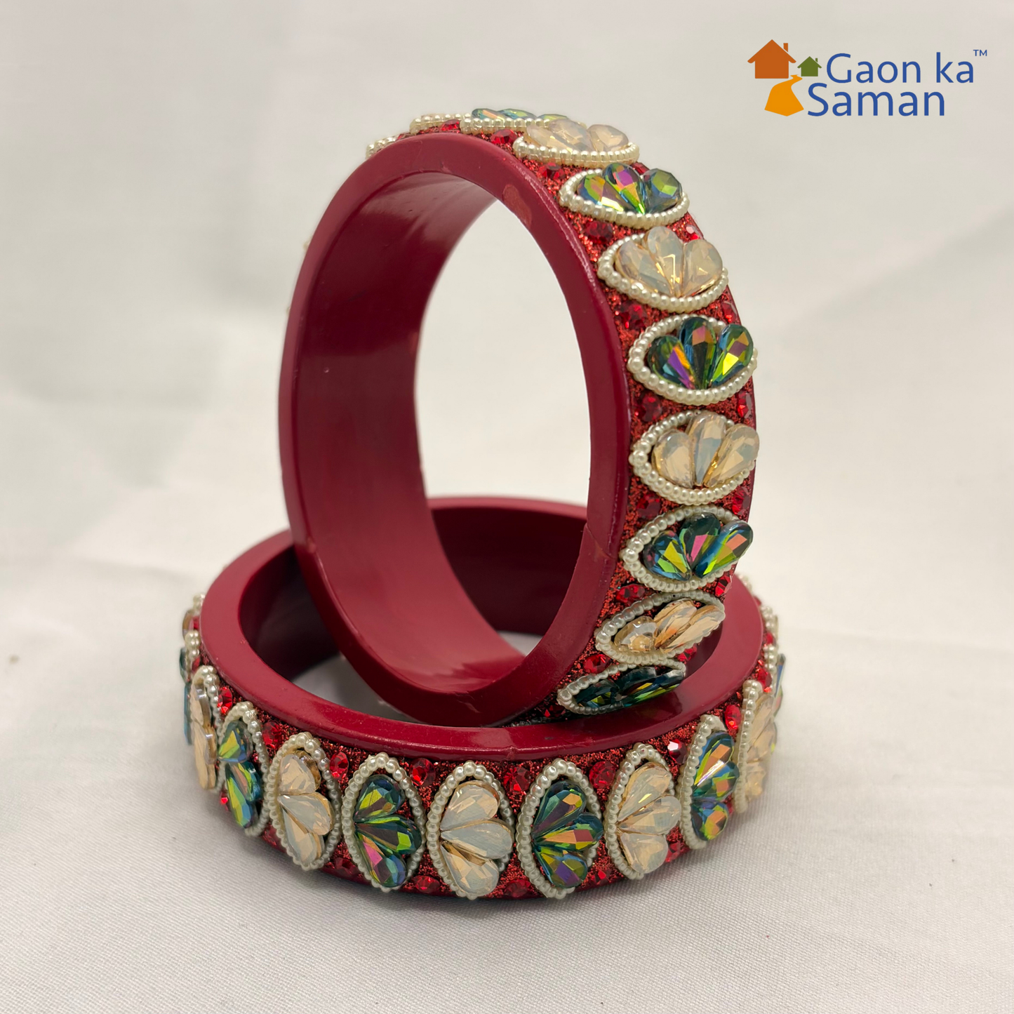 Rajasthani Traditional Lac Kada Bangles For Women & Girl With Latest Kundan Design