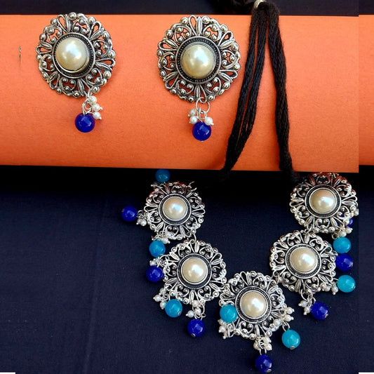 Boho Floral Coin Necklace set ,Traditional Handmade