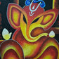 Abstract Ganesha painting in acrylic on canvas board-1 gaonkasaman