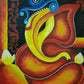 Abstract Ganesha painting in acrylics on canvas board-2 gaonkasaman