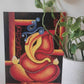 Abstract Ganesha painting in acrylics on canvas board-2 gaonkasaman