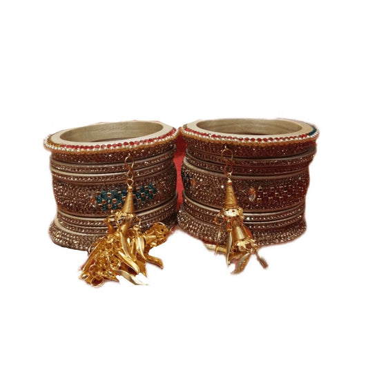 Bridal Lac Latkan set multi color gaonkasaman