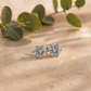 Crystal Studded Anti Tarnish Circular Solitaire Stud Earrings