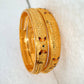 Gold-Plated leaf design Bangles Gold Plated Artificial Traditional Bangle/Kada/Kangan for Women and Girls gaonkasaman