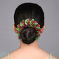 Rani Color Flower Gajra For Women Hair Pin