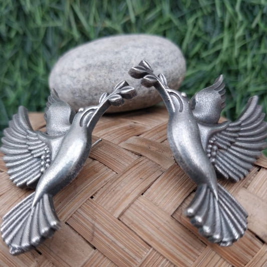 Pigeon Silver Oxidise Delight Traditional Earrings | For Girls and Women