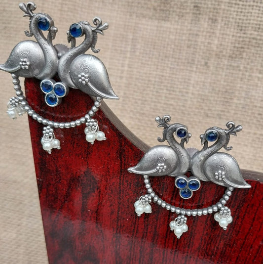 Swan Elegance Traditional Earrings | For Girls and Women