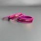 Pink Lac Bangles with Golden Floral Vine Rhinestones | Set of 6 | for Women and Girls