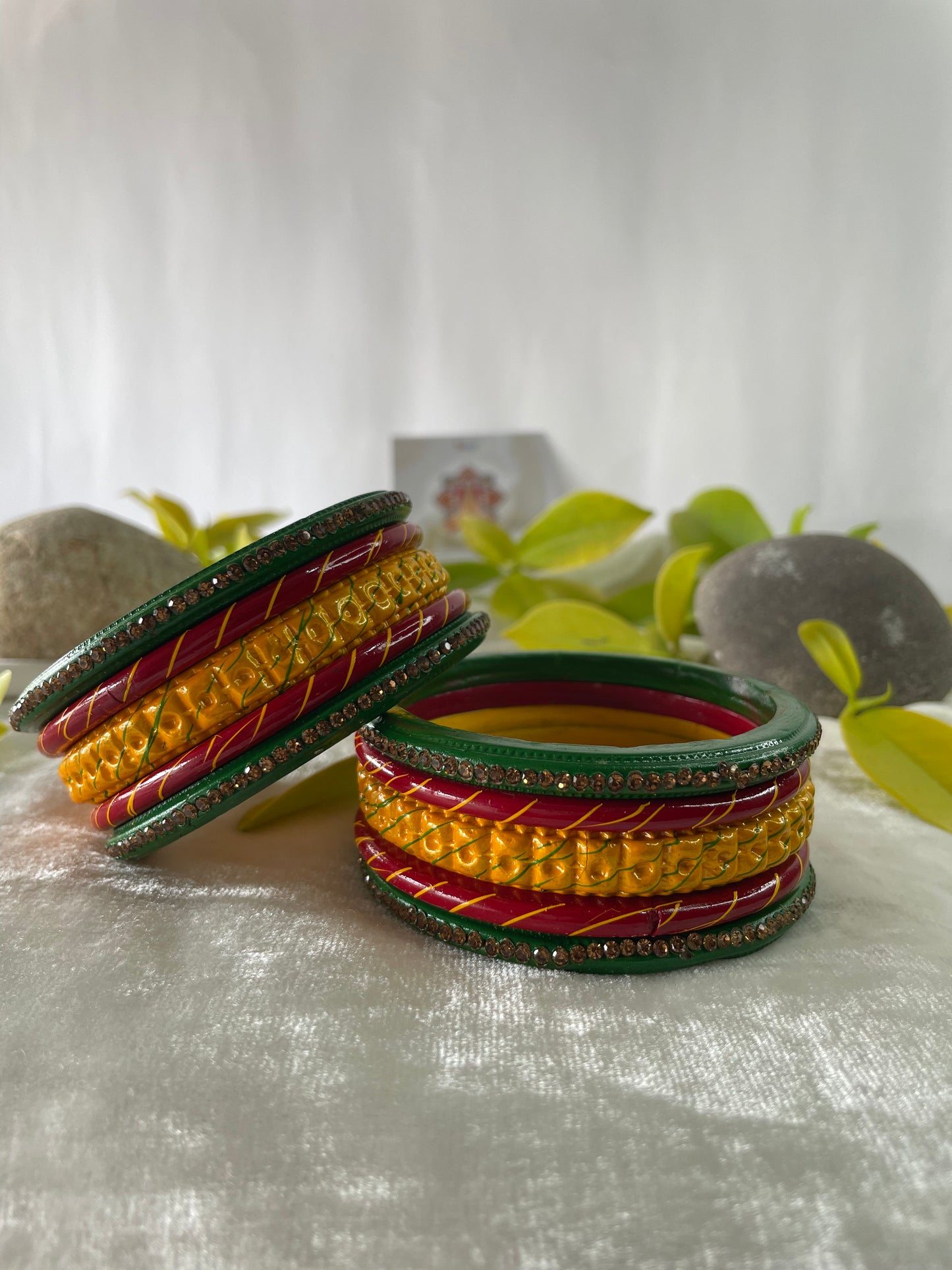 Red Yellow Green Lakh Bnagles | Lac Bangle/ Kadda/ chura | traditional Bangles | for women and girls