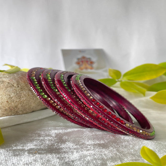 Sparkling Stone Lakh Bangdi | Lakh Bangle/ Kadda/ chura | traditional Bangdi | for women and girls