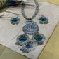 Silver Oxidized Peacock Pendant | Traditional Ranihaar/Necklace/Pendant | for Girls and Women.