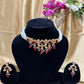 Rhombo-Pearl Kundan Necklace | Traditional jewelery | Kundan choker\Necklace\Choker set | For Women and Girls.