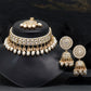 Semifloral Kundan Necklace Pearls, and Matching Earrings | Traditional Jewelry/Nacklace/Choker | for Girls & Women