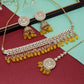 Semifloral Kundan Necklace Pearls, and Matching Earrings | Traditional Jewelry/Nacklace/Choker | for Girls & Women