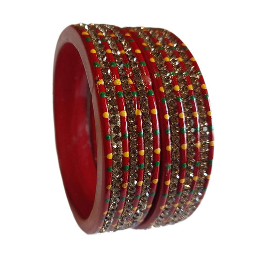 Maroon Lac Kada Bangle gaonkasaman