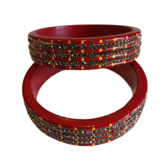 Maroon Lac Kada Bangle gaonkasaman