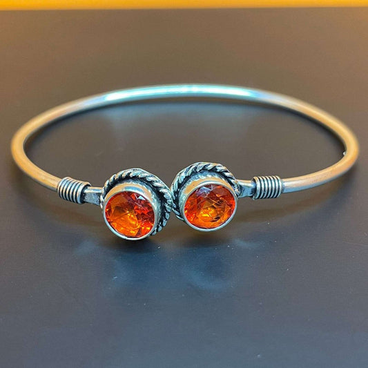Midnight Gemline Silver Oxidised Bracelets gaonkasaman