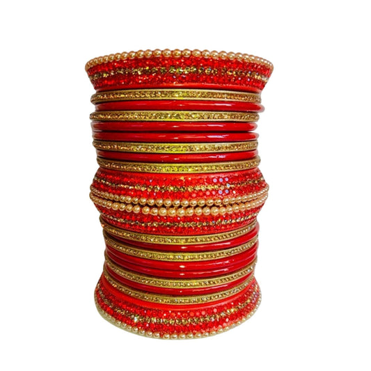 New Design Red Bridal Chura gaonkasaman
