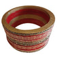 Red & Gold Lahariya Lac Bangle gaonkasaman