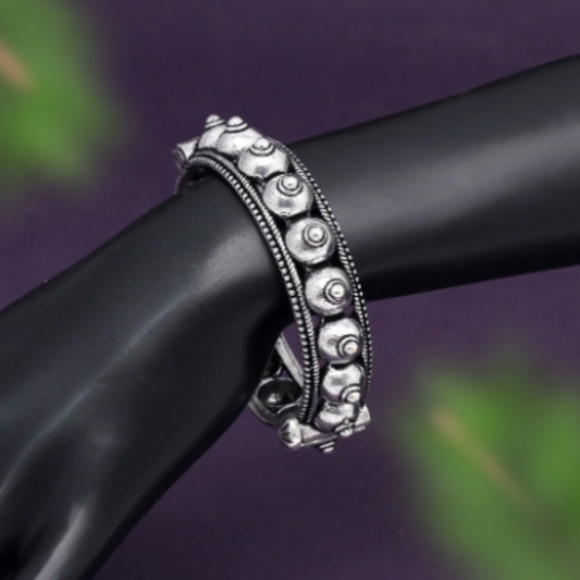 afghani,oxidised,silver,bracelet,kada
