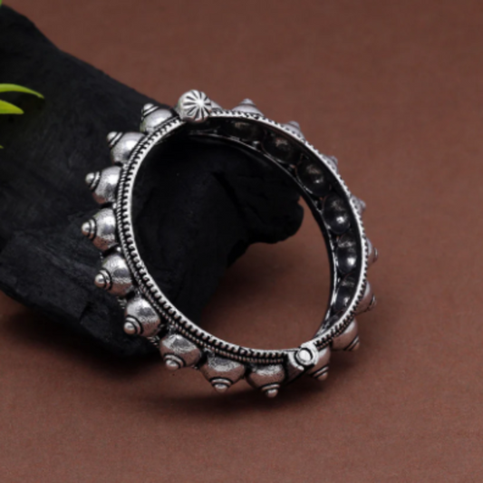 afghani,oxidised,silver,bracelet,kada 