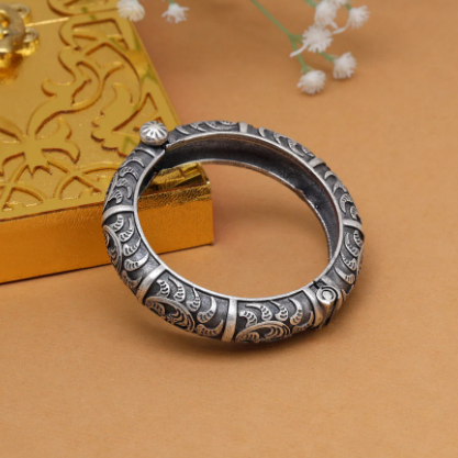 Silver Shimmer Breeze Bracelet| Kada| For Women & Girls.