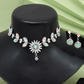 Blossom Pink & Pista-Green Choker Necklace With Earring | Necklace Set | Choker Set | For Women & Girls