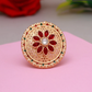 round ring,traditional,kundan,ring