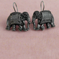 Elephant Mesh German silver Oxidise Traditional Earrings | For Girls and Women