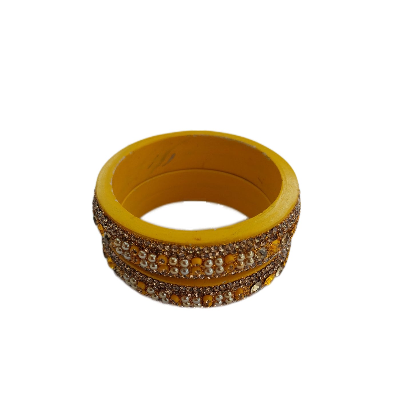 Topaz Fitted Yellow Lac Kada gaonkasaman