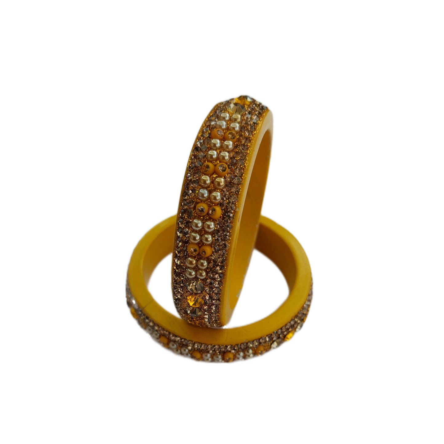 Topaz Fitted Yellow Lac Kada gaonkasaman