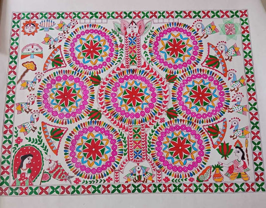 TraditionTales: The Kohbar- Madhubani Painting. gaonkasaman