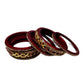 Traditional Rajasthani Pink Lakh with Kundan Designed Lac/Lakh Bangles/Kadda/Chura Set For Women And Girls gaonkasaman