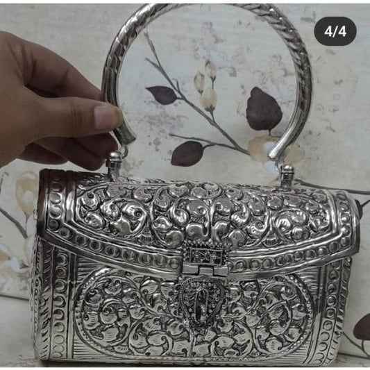 Floral,enchanting,meenakari,clutch