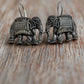 Elephant Mesh German silver Oxidise Traditional Earrings | For Girls and Women