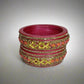 Magenta Lakh/Lac  Eye-Catching Charm Traditional Bangles | For Girls and Women